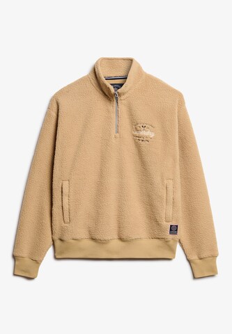 Superdry Sweatshirt 'Country Club Fleece' in Beige: voorkant