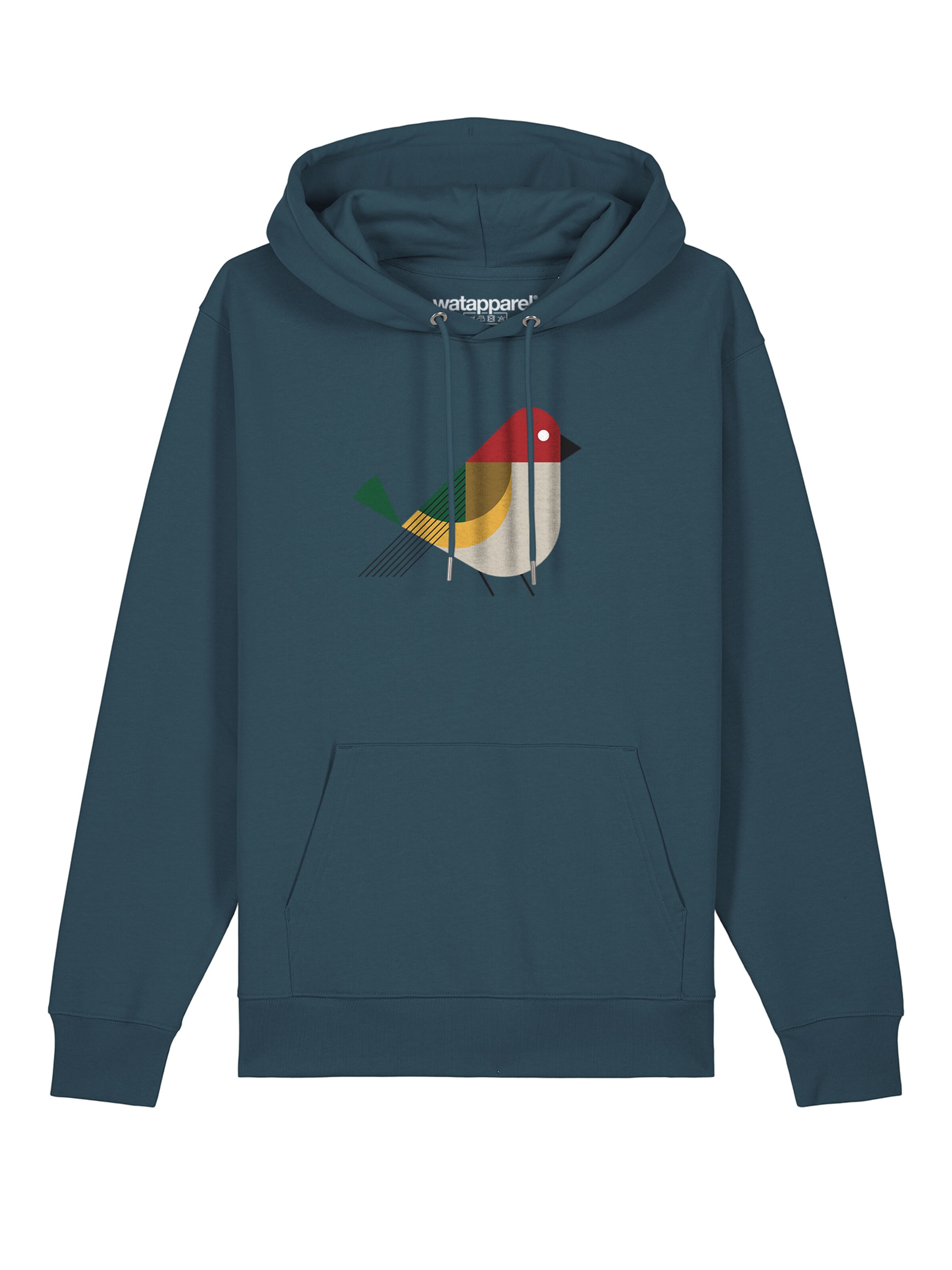 Watapparel Sweatshirt 'Vogel' in Blau: Vorderseite