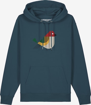 Watapparel Sweatshirt 'Vogel' in Blue: front