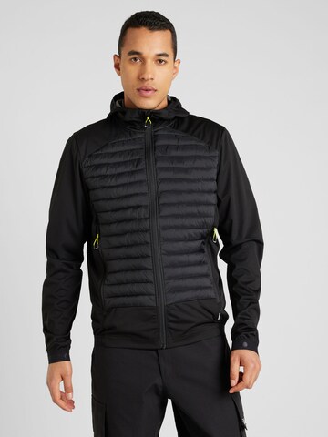 ICEPEAK - Chaqueta de montaña 'DEEPSTEP' en negro: frente