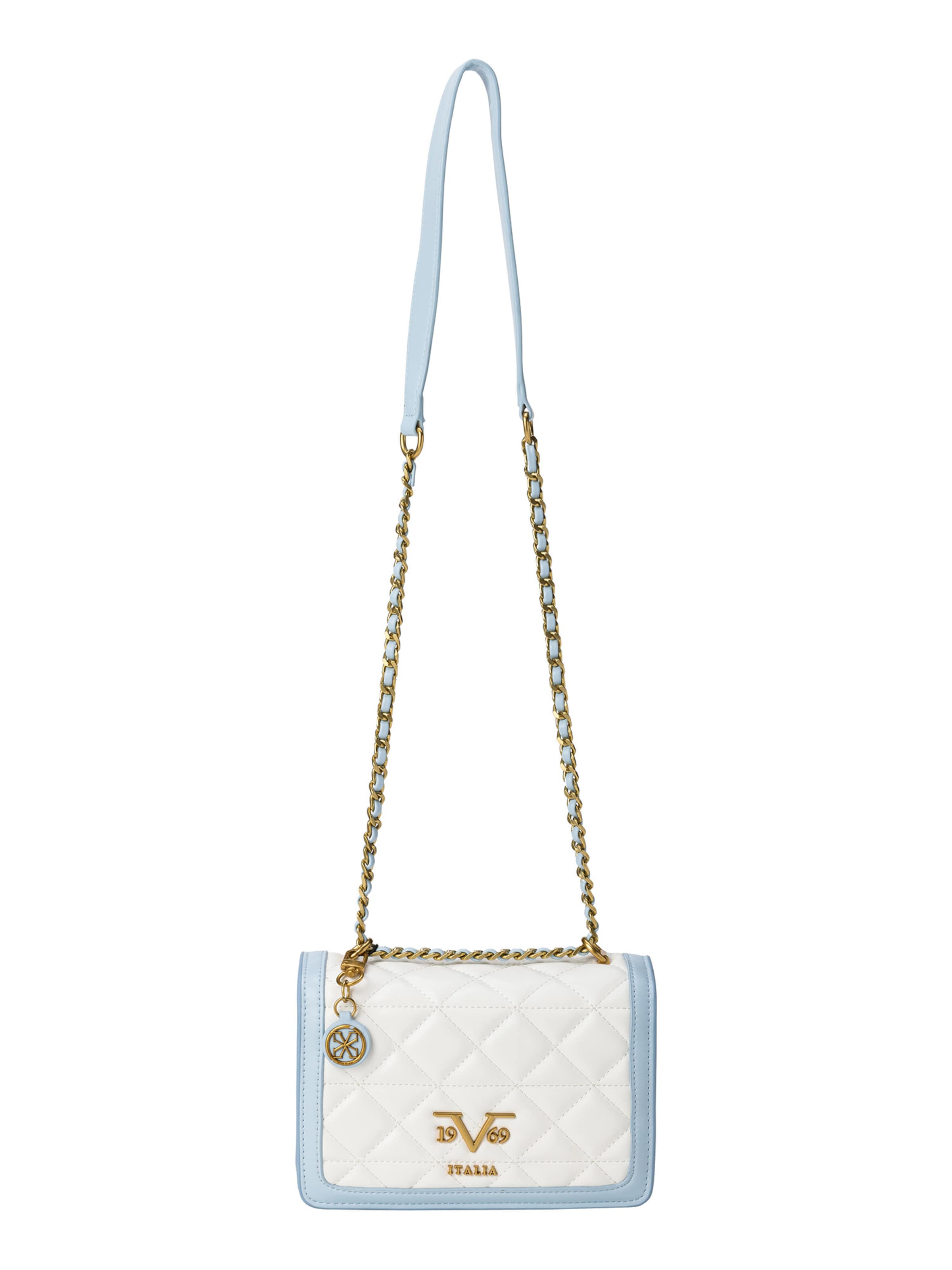 Geantă de umăr 'GABY' de la 19V69 ITALIA pe alb: față