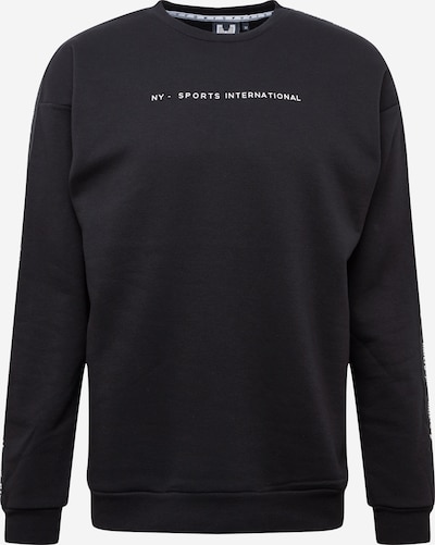 Hailys Men Sweater majica 'Felix' u crna / bijela, Pregled proizvoda
