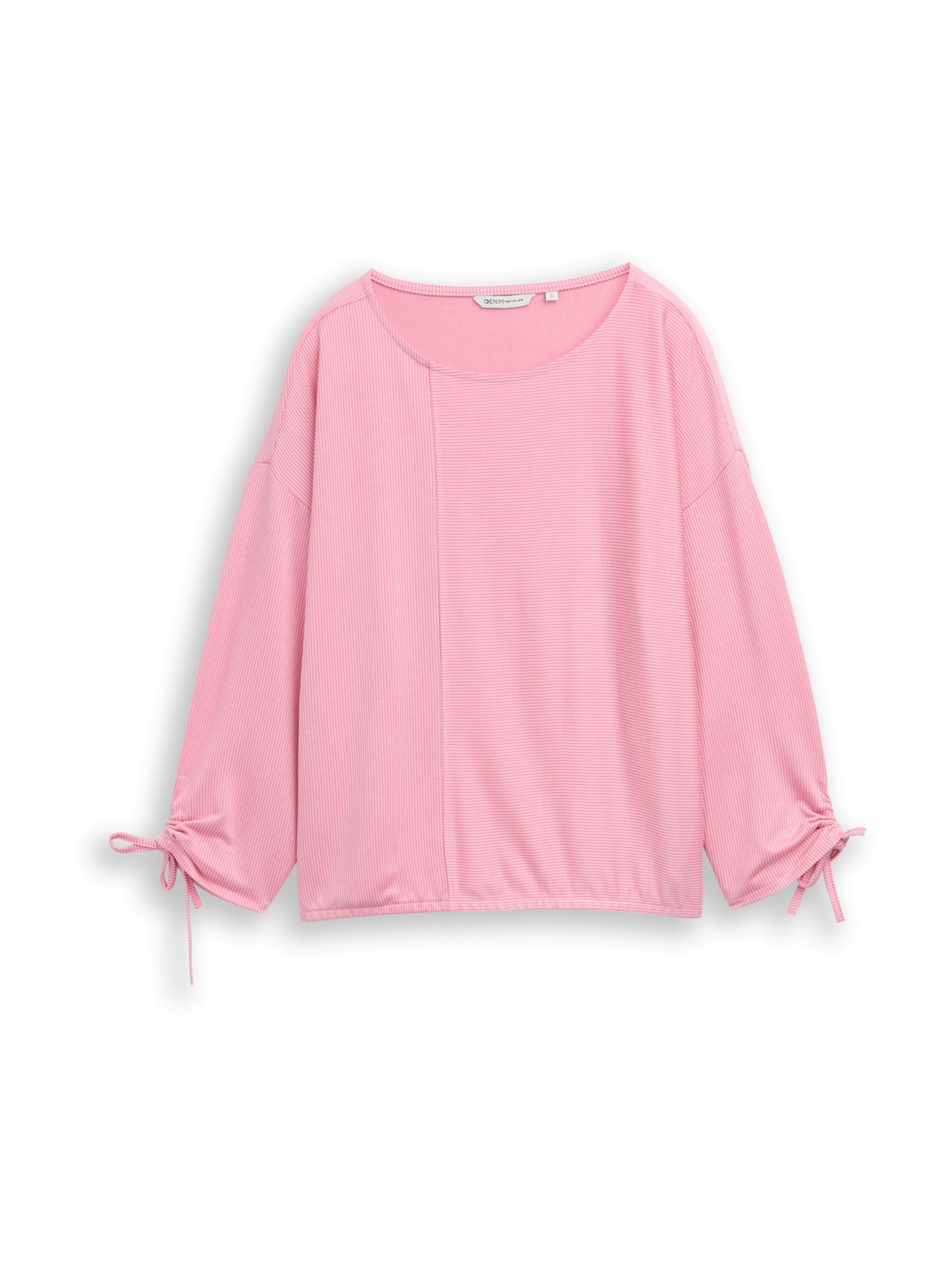 TOM TAILOR DENIM Футболка в Ярко-розовый: спереди