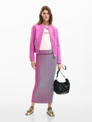 Desigual Демисезонная куртка в Ярко-розовый