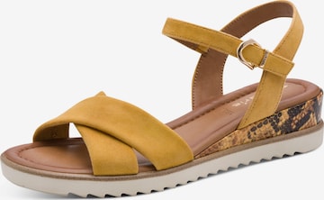 Tamaris Sandals in Yellow: front