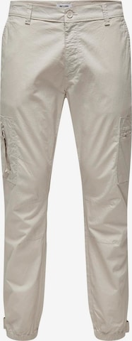 Only & Sons Tapered Cargo trousers 'CAM' in Beige: front