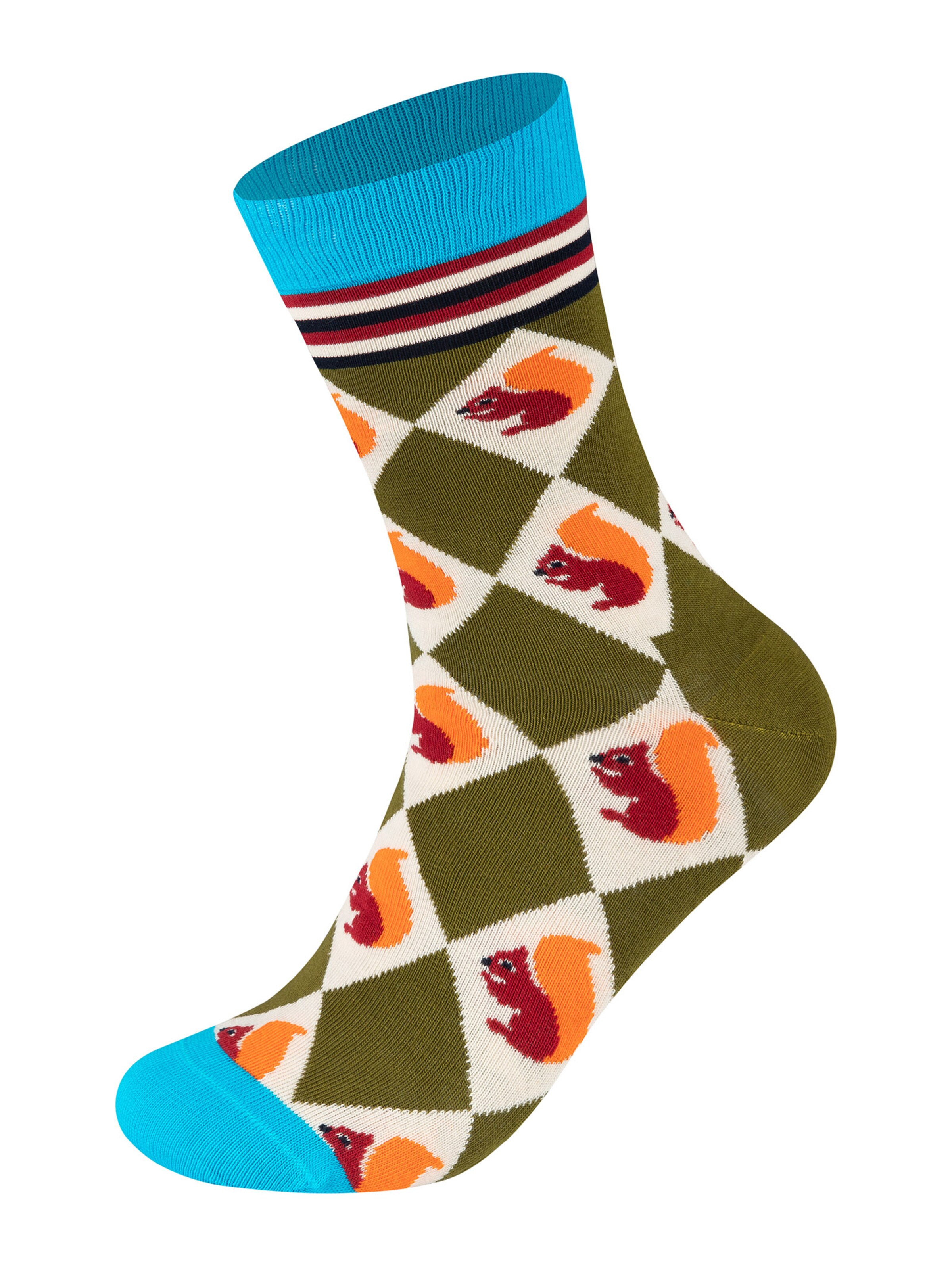 Chaussettes 'Squirrel, Autumn, Fox' Happy Socks en mélange de couleurs