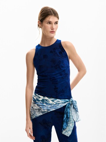 Desigual Тениска в синьо: отпред