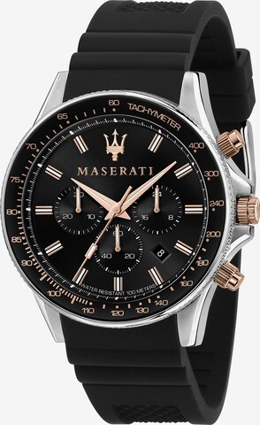 Maserati Analog Watch 'Sfida' in Black: front