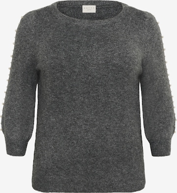 Pull-over KAFFE CURVE en gris : devant