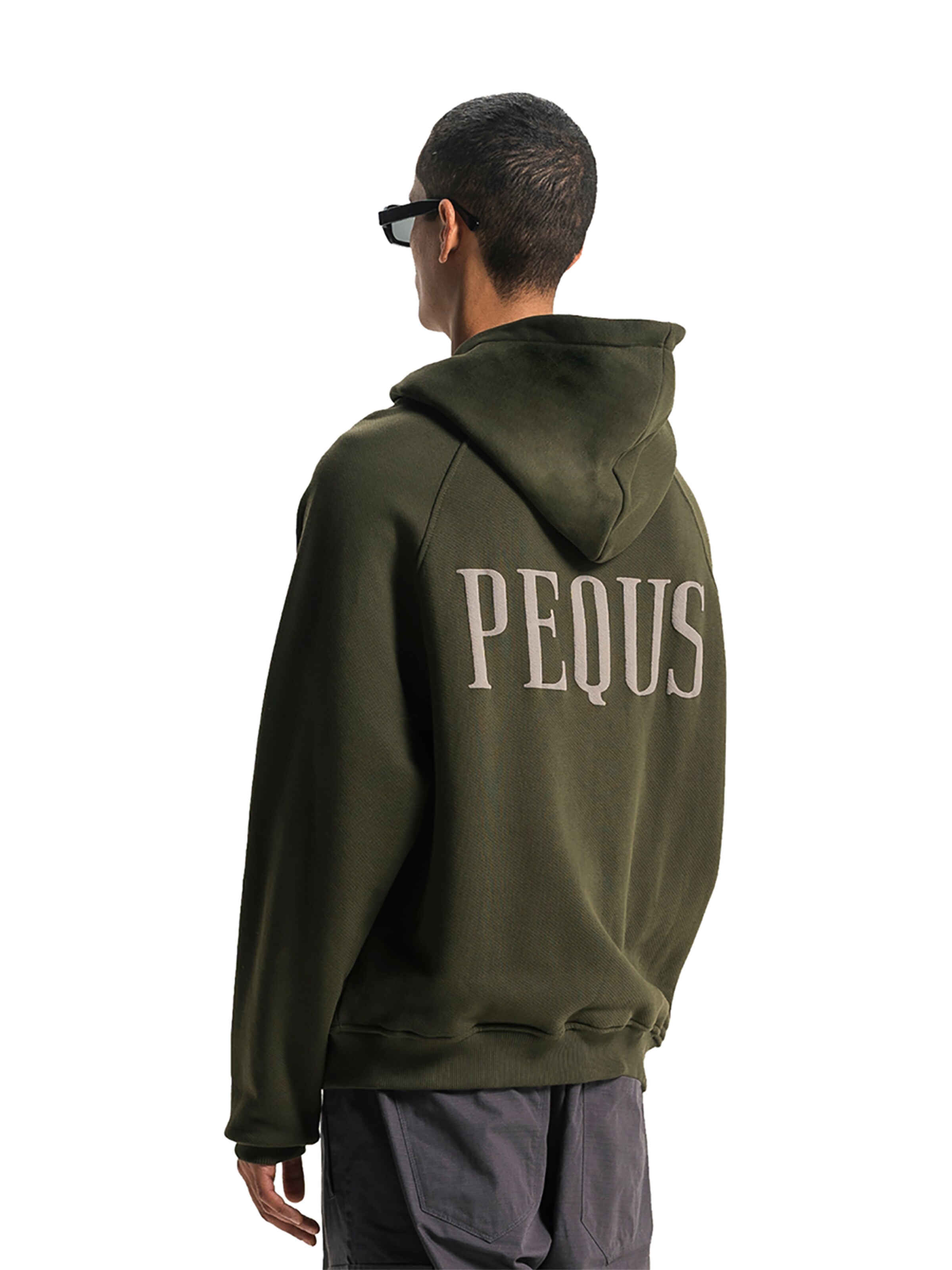 Pequs Sweatjacke 'Back'‌‌‌‌‌‌‌‌‌‌ in Grün