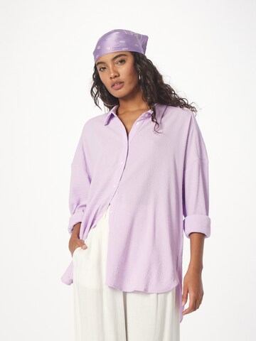 A-VIEW Blouse 'Sonja' in Lila: voorkant
