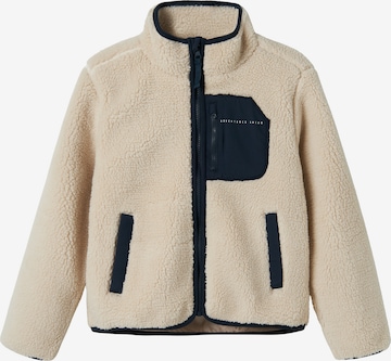 NAME IT Fleecetakki 'NKNMattia' värissä beige: etupuoli