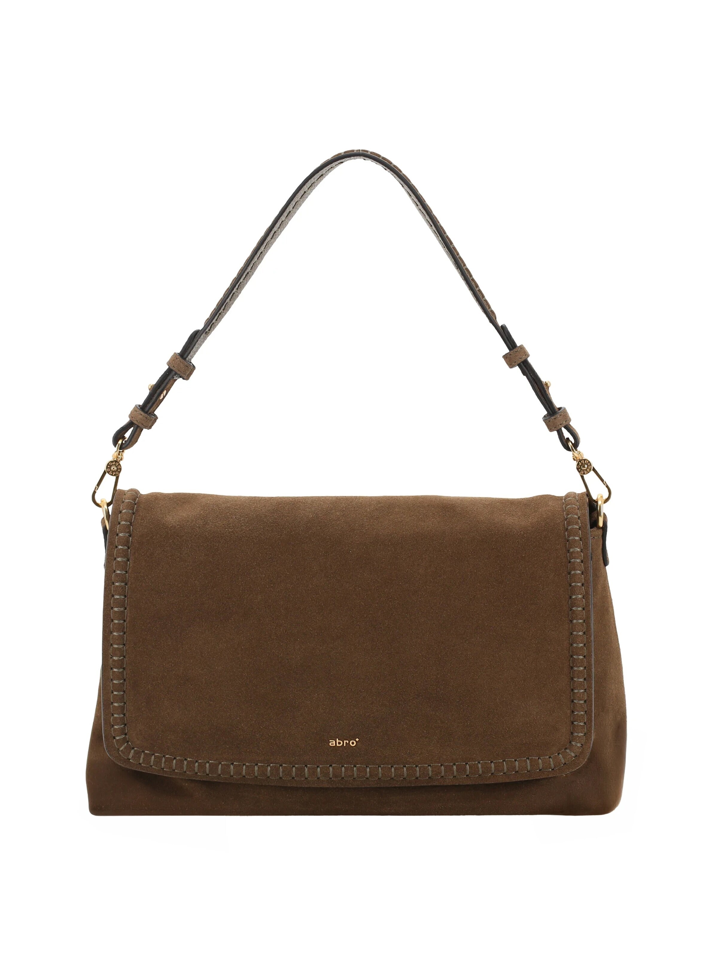 ABRO Schultertasche 'SIGNATURE'‌‌‌‌ in Grün: Vorderseite