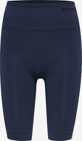 Skinny Pantalon fonctionnel 'Tif' Hummel en bleu : devant