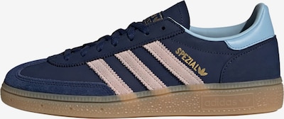 Sportbačiai be auliuko 'Handball Spezial' iš ADIDAS ORIGINALS, spalva – smėlio spalva / šviesiai mėlyna / tamsiai mėlyna / Auksas, Prekių apžvalga