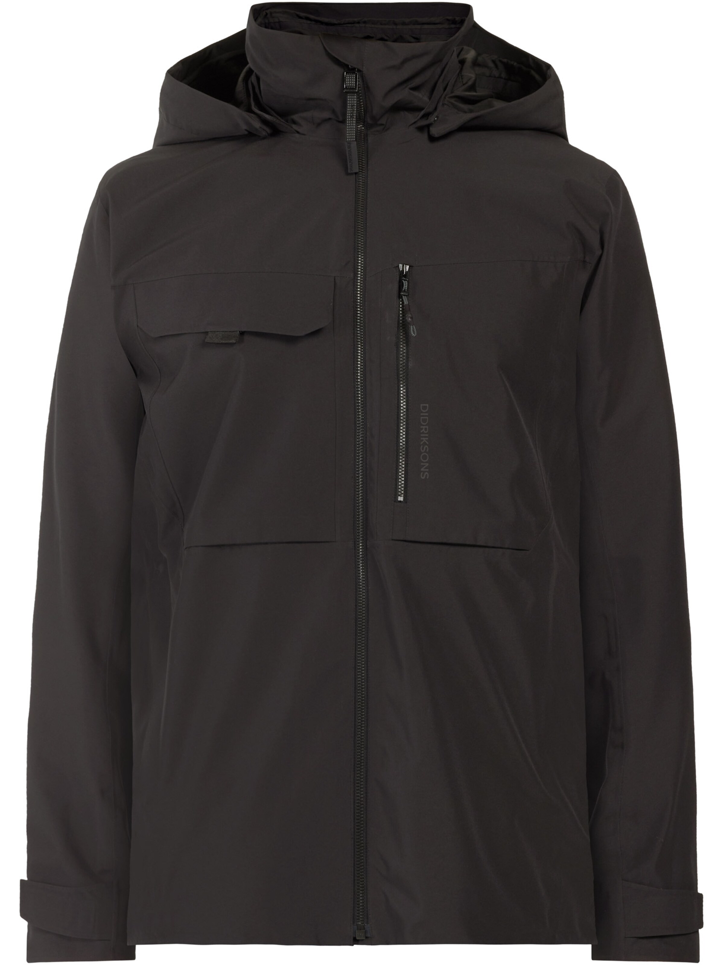 Didriksons Functionele jas 'ASTON USX JKT 5' in Zwart: voorkant