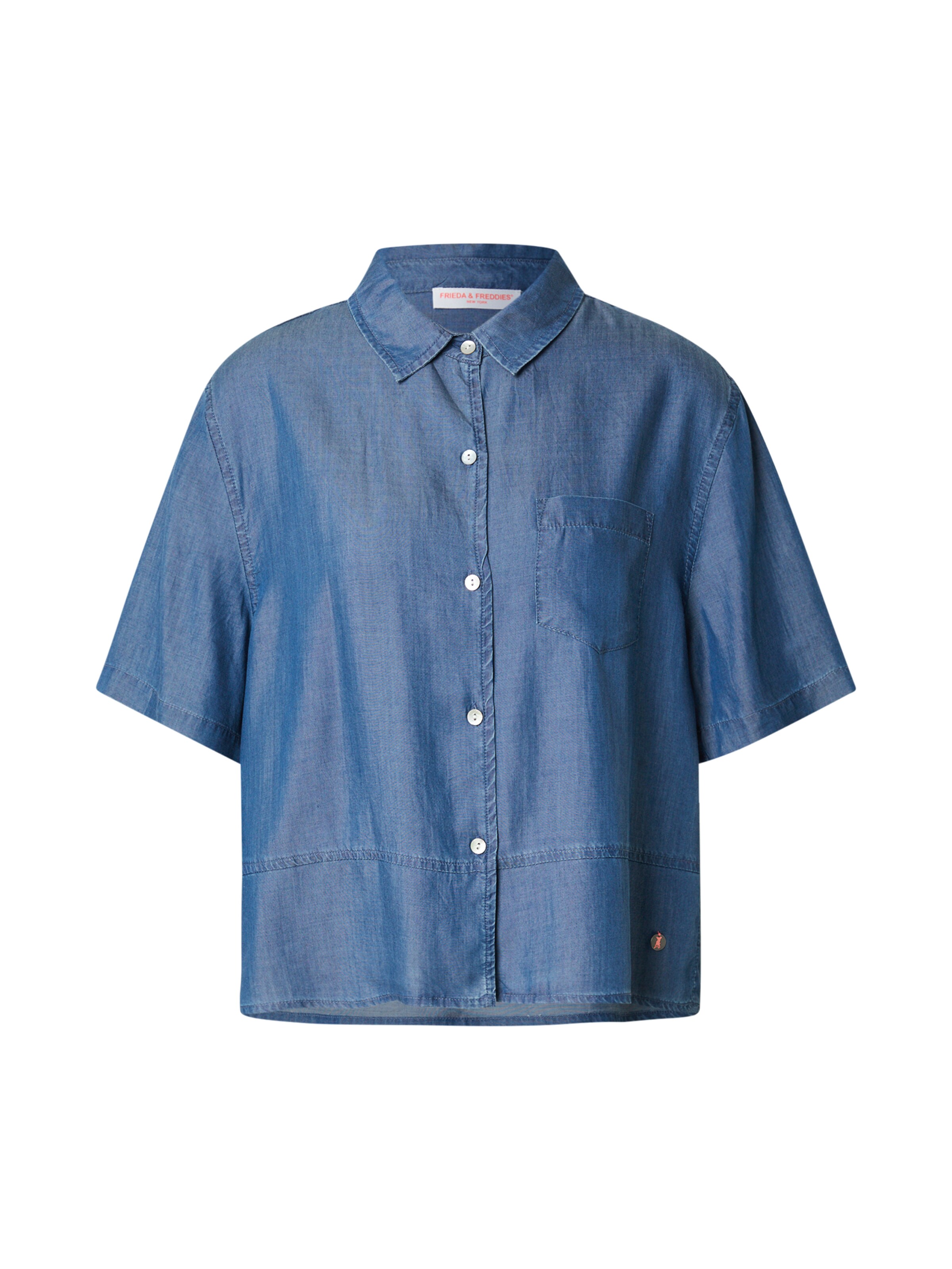 Camicia da donna di Frieda & Freddies NY in blu: frontale