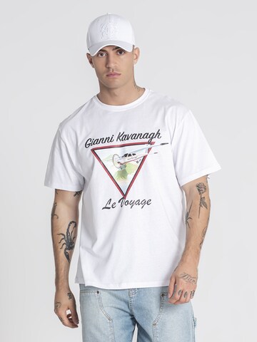T-Shirt 'Le Voyage' Gianni Kavanagh en blanc : devant