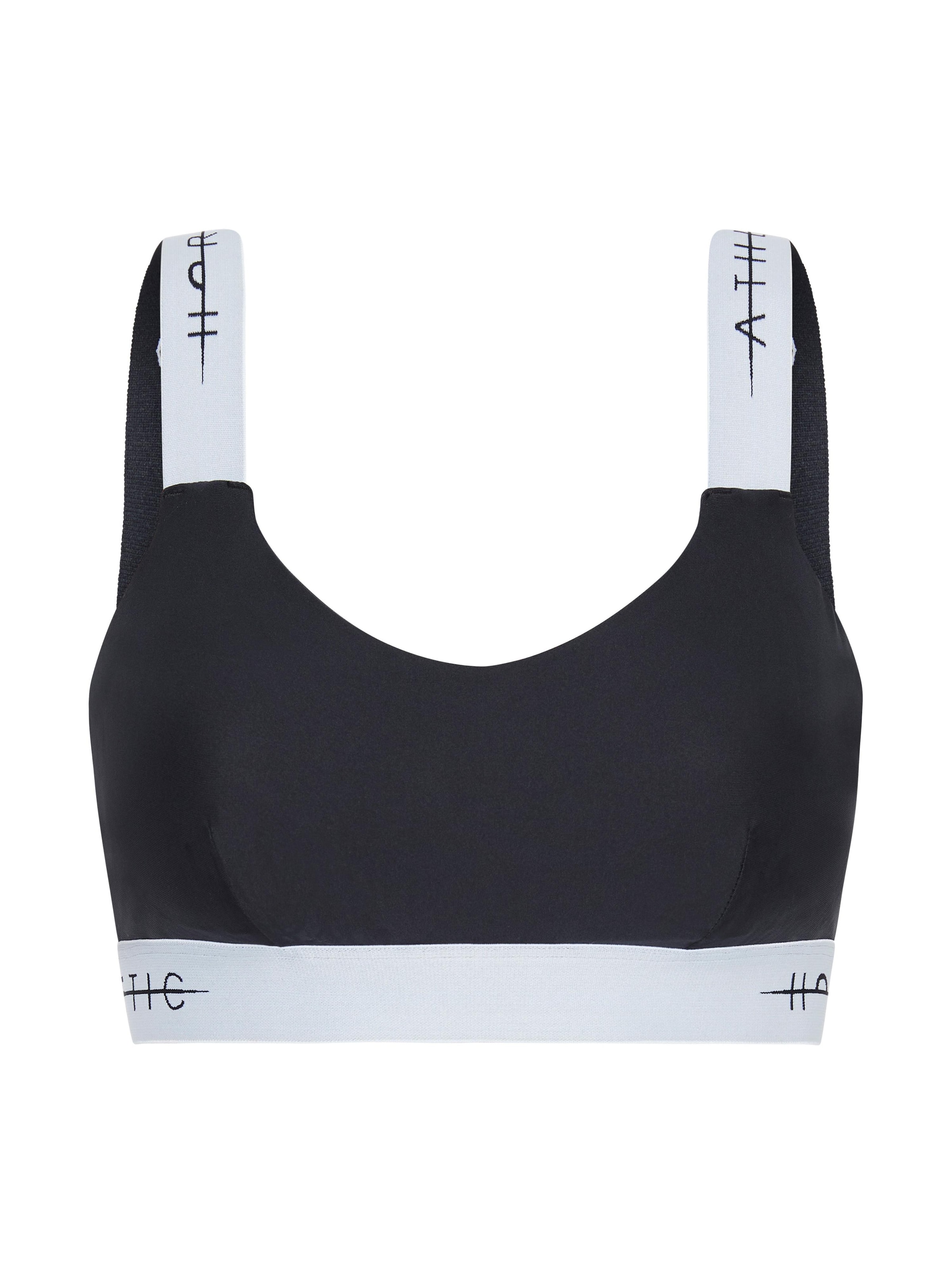Horizon Athletic Bralette Sports Bra 'Zinal' in Black: front