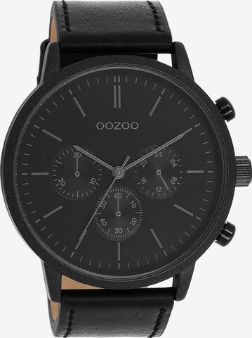 OOZOO Analog Watch in Black: front