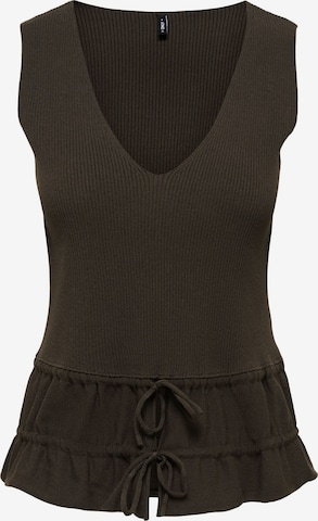 ONLY Knitted Top 'ONLNila' in Brown: front