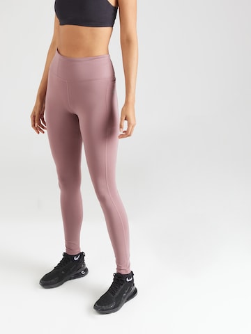 NIKE Skinny Sportbroek 'Epic Fast' in Roze: voorkant