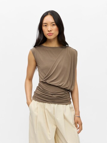 Top di OBJECT in marrone: frontale
