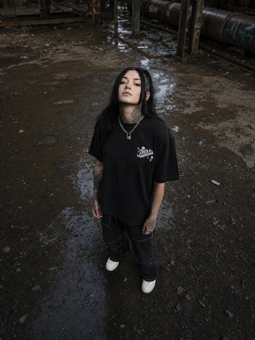 T-Shirt 'Borderline - heavy T-Shirt 240GSM' JustDepressed Clothing en noir