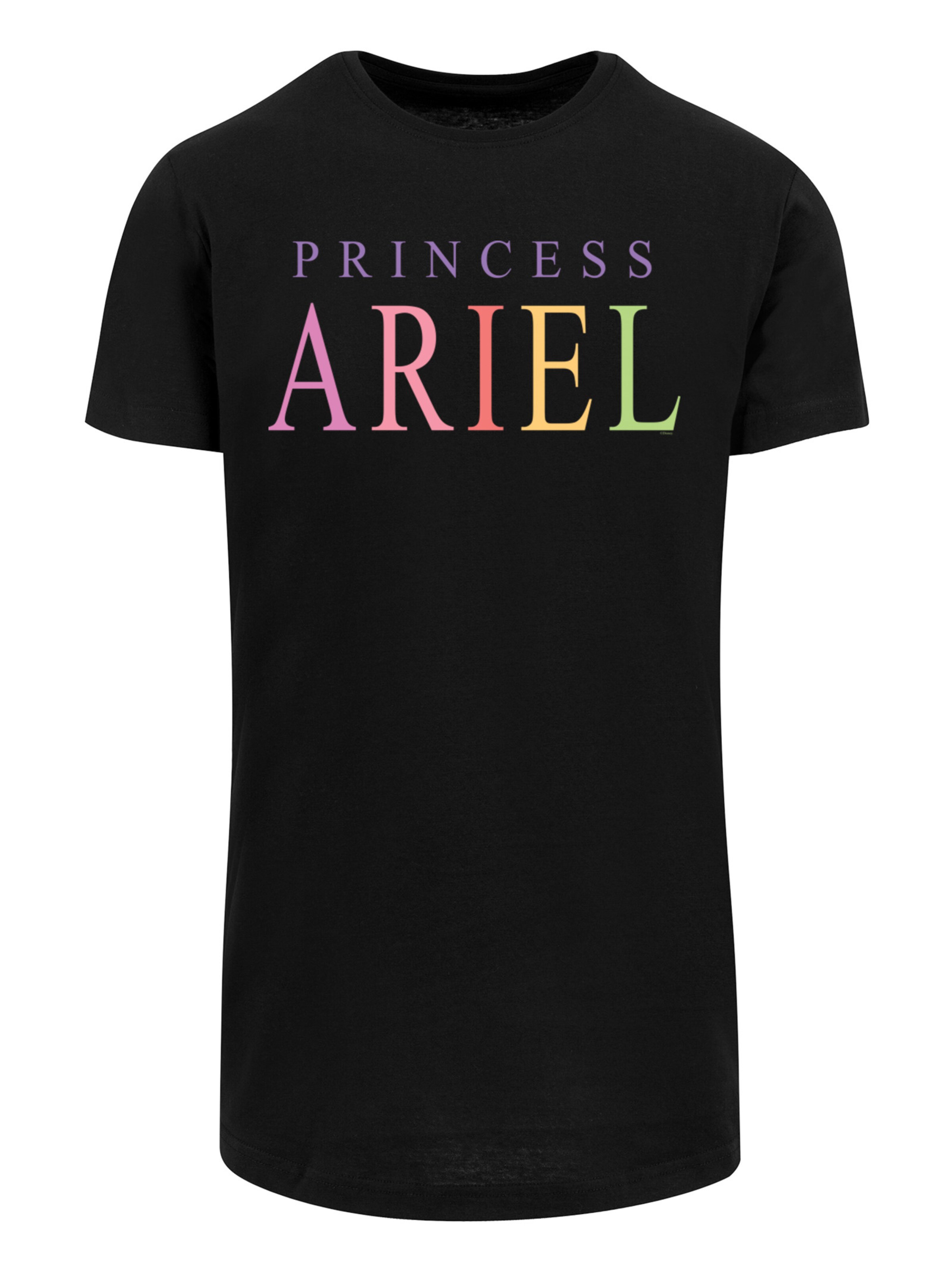 F4NT4STIC Shirt 'Disney The Little Mermaid Ariel' in Black: front