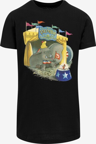 Maglietta 'Disney Dumbo Circus' di F4NT4STIC in nero: frontale
