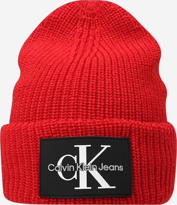 Bonnet Calvin Klein Jeans en rouge