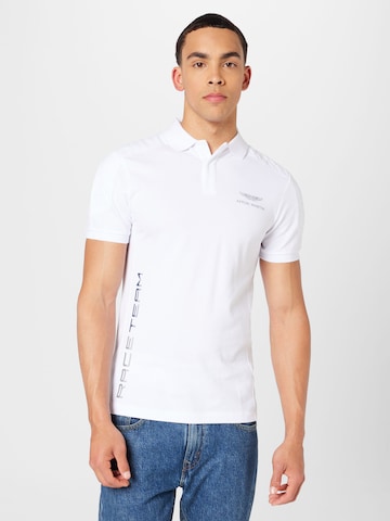 Hackett London Koszulka 'AMR' w kolorze biały: przód