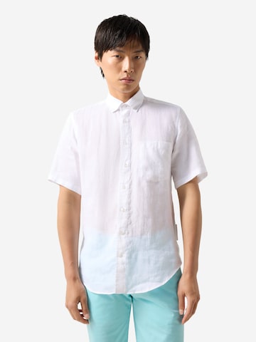 BOGNER Regular fit Button Up Shirt 'Lykos' in White: front