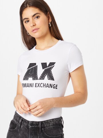 ARMANI EXCHANGE Tričko – bílá
