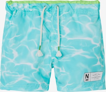 NAME IT - Bermudas 'ZAGLO' en azul: frente