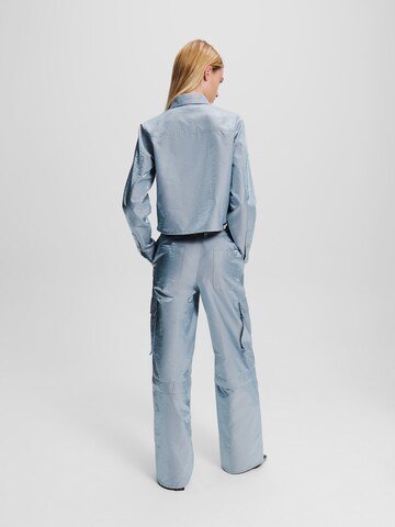 Loosefit Pantaloni cargo 'Iridescent' di KARL LAGERFELD JEANS in blu