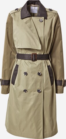 RINO & PELLE Přechodný kabát – zelená: přední strana