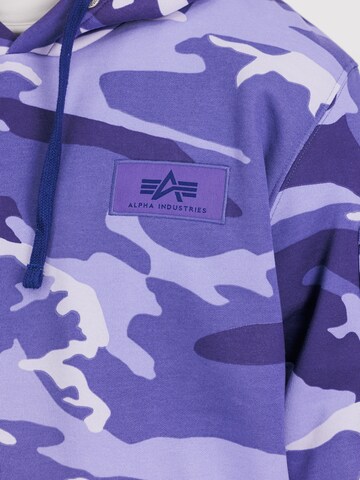 ALPHA INDUSTRIES Sweatshirt in Lila