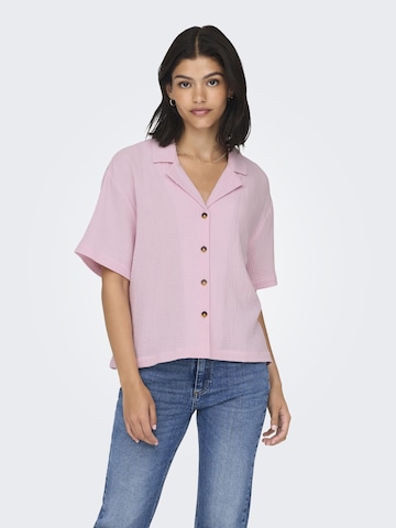 JDY Pluus 'JDYTHEIS', värv roosa: eest vaates