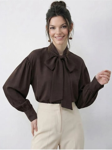 Chemisier Bianco Lucci en marron
