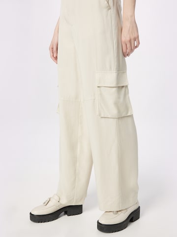 Wide Leg Pantalon cargo minus en gris