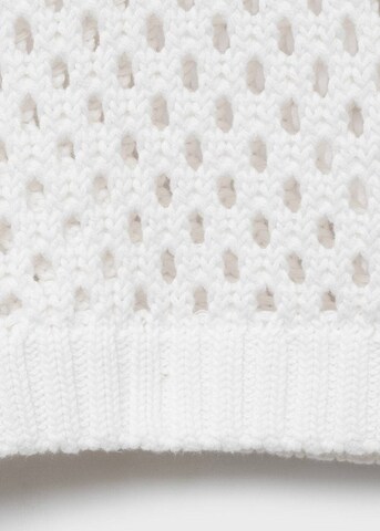 MANGO TEEN Pullover 'Calados' in Weiß