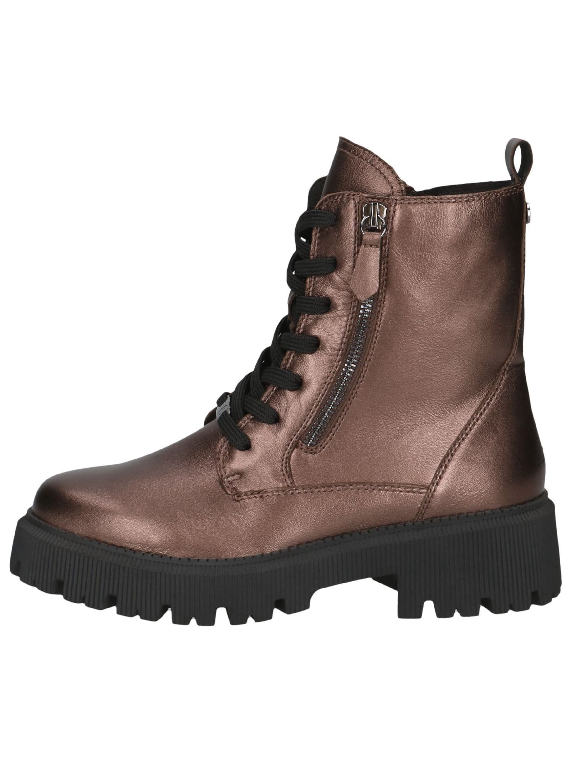 CAPRICE Schnürstiefelette 'Dilara' in Braun