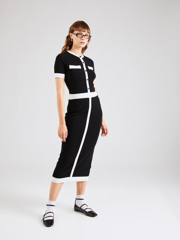 Abito in maglia 'Classic' di Karl Lagerfeld in nero: frontale