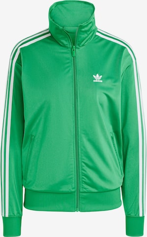 ADIDAS ORIGINALS Zip-Up Hoodie 'Adicolor Classics' in Green: front