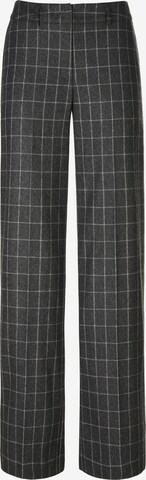 Fadenmeister Berlin Loose fit Pleated Pants in Grey: front