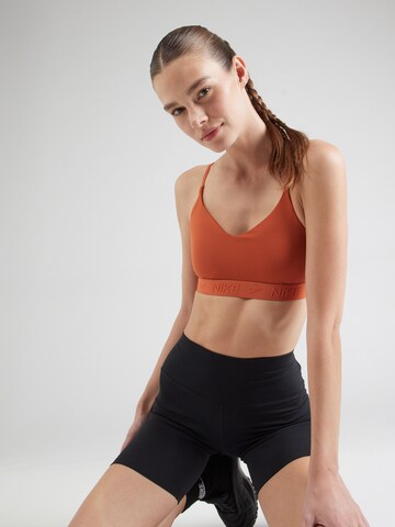 NIKE Bustier Sport-BH 'Indy' in Orange