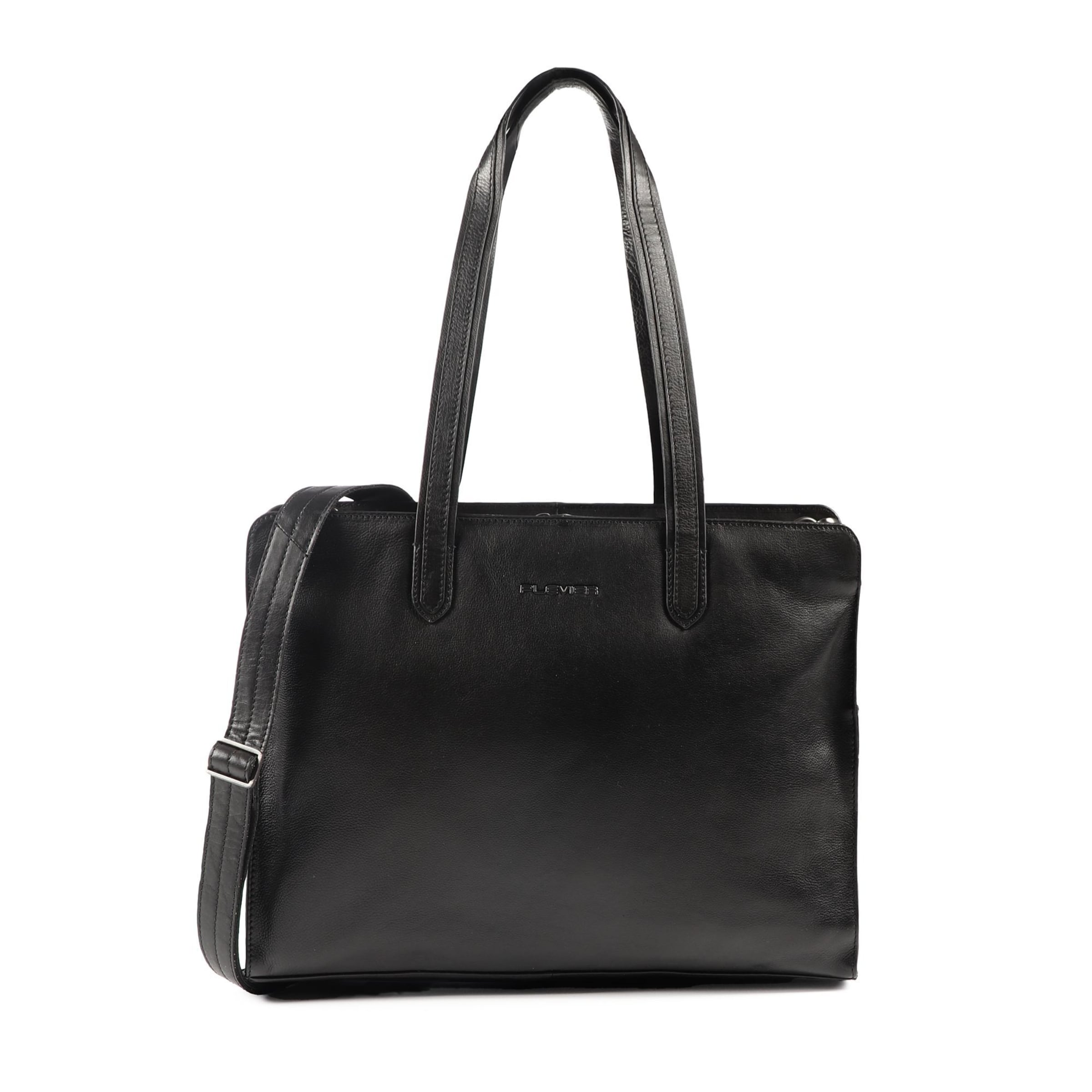 Plevier Document bag in Black: front