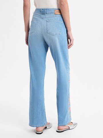 Angels Regular Jeans ' Liz Flower ' in Blue